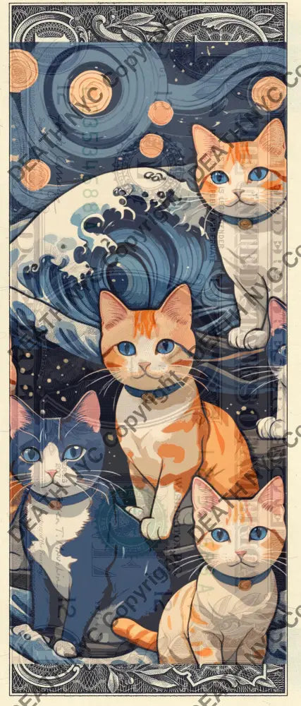 Auction USD $1 Original artwork 020624$8 cat Art Print