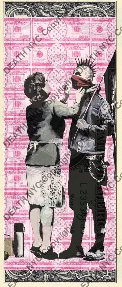 Auction USD $1 Original artwork 030922$8 bank - Art Print