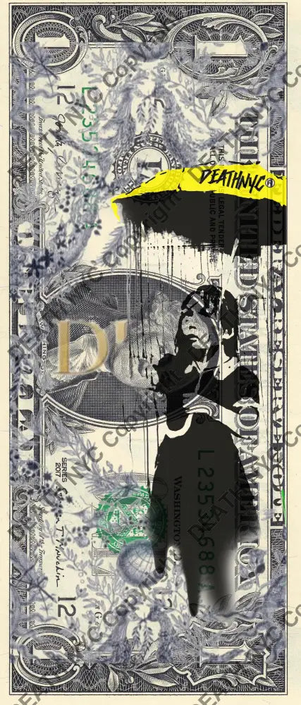 Auction USD $1 Original artwork 030924$2 bank Art Print