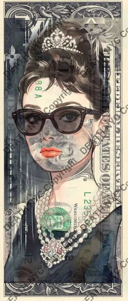 Auction USD $1 Original artwork 031026$6 audrey - Art Print