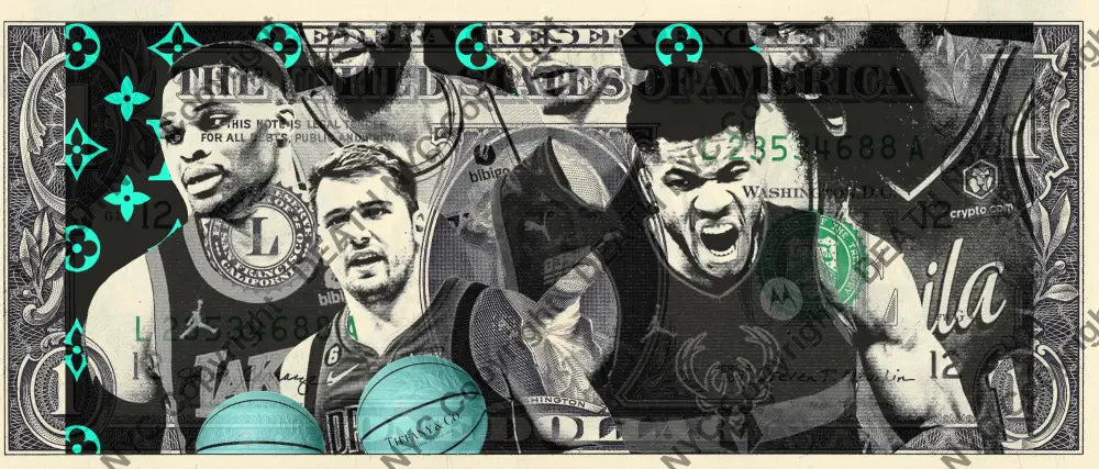 Auction USD $1 Original artwork 031123$1 n b a - Art Print