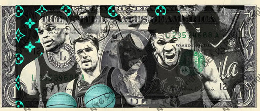 Auction USD $1 Original artwork 031123$1 n b a - Art Print