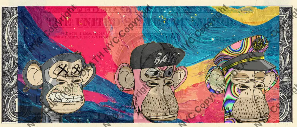 Auction USD $1 Original artwork 031223$12 crypto - Art Print