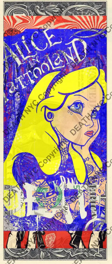 Auction USD $1 Original artwork 040123$5 alice Art Print