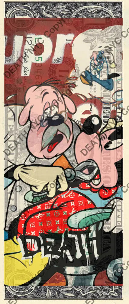 Auction USD $1 Original artwork 040223$18 mouse - Art Print