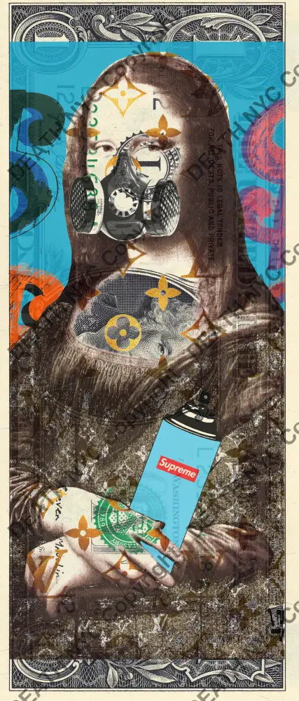 Auction USD $1 Original artwork 040223$2 mona - Art Print