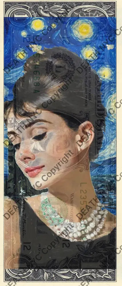 Auction USD $1 Original artwork 040926$6 audrey - Art Print