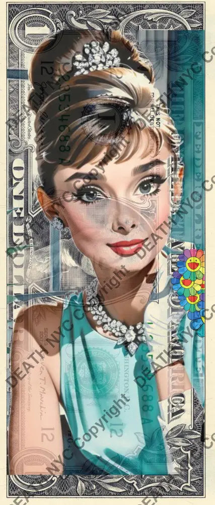 Auction USD $1 Original artwork 040926$7 audrey - Art Print