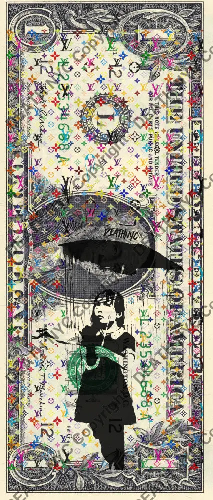 Auction USD $1 Original artwork 050623$16 bank - Art Print