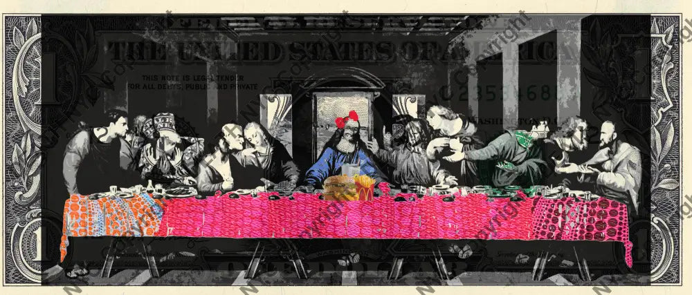 Auction USD $1 Original artwork 050623$17 supper Art Print
