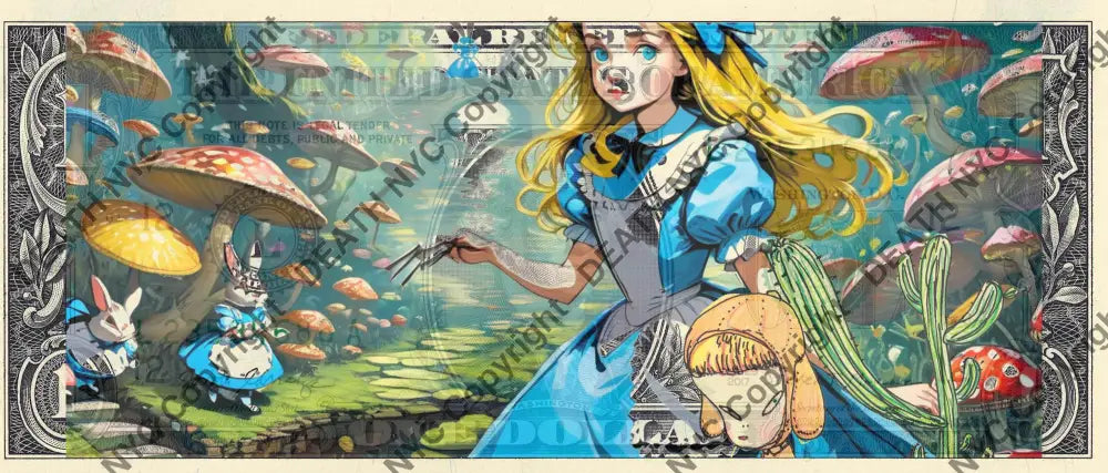 Auction USD $1 Original artwork 050724$16 alice Art Print