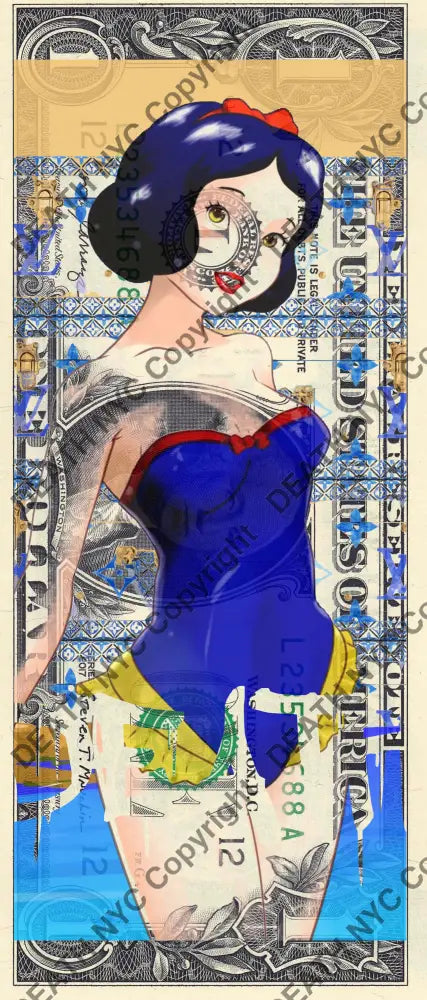 Auction USD $1 Original artwork 050823$16 snow - Art Print