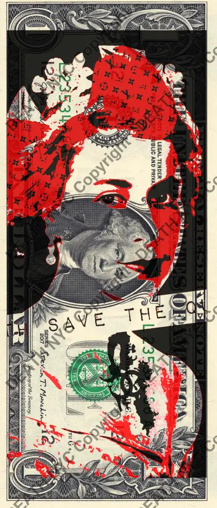 Auction USD $1 Original artwork 061221$17 queen Art Print
