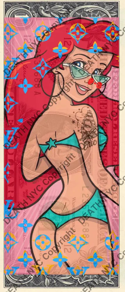 Auction USD $1 Original artwork 061225$4 ar iel Art Print