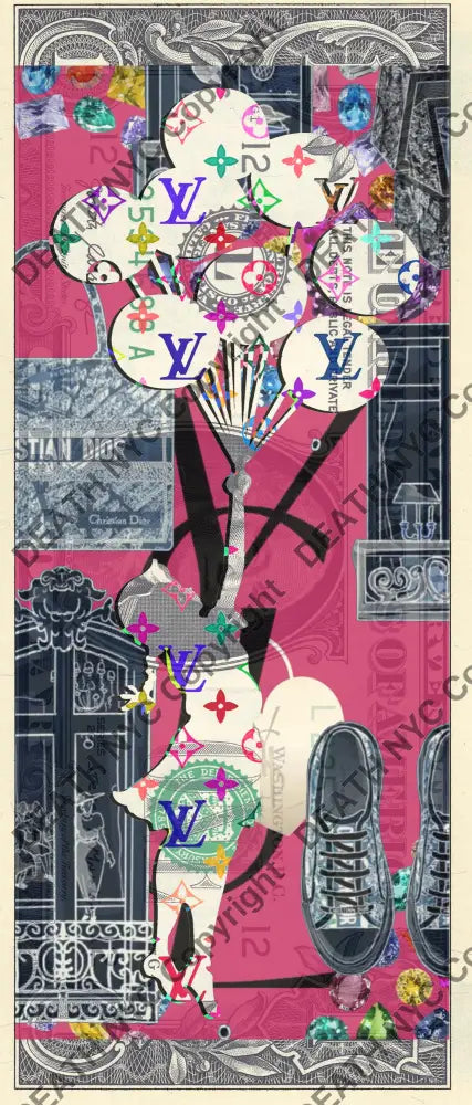 Auction USD $1 Original artwork 070726$4 bank - Art Print
