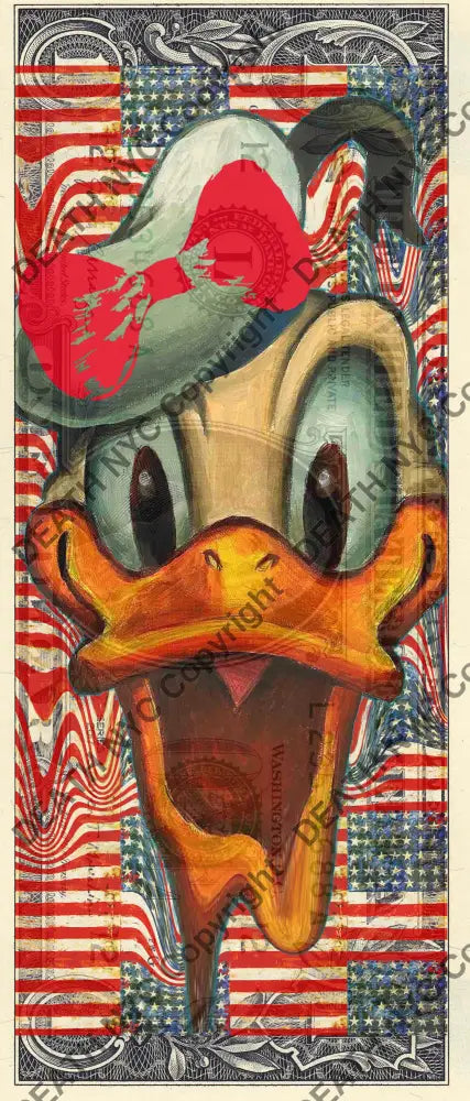 Auction USD $1 Original artwork 080224$9 duck Art Print