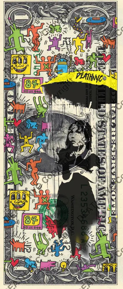 Auction USD $1 Original artwork 081022$8 bank - Art Print