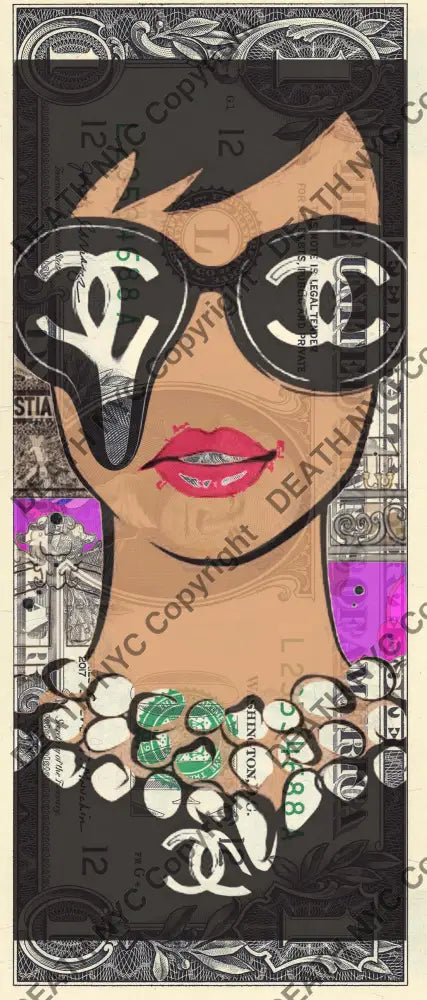 Auction USD $1 Original artwork 090125$8 ch girl - Art Print