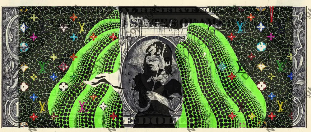 Auction USD $1 Original artwork 090523$12 bank - Art Print