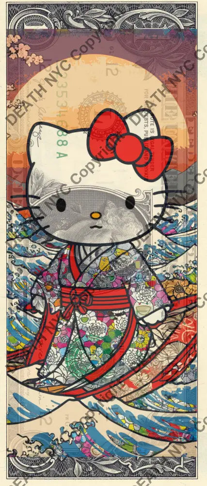 Auction USD $1 Original artwork 090524$4 kitty Art Print