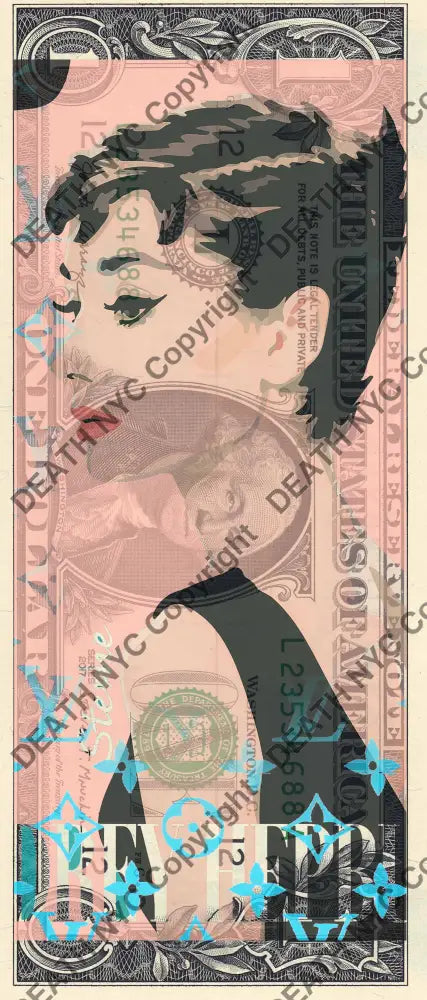 Auction USD $1 Original artwork 090926$6 audrey - Art Print