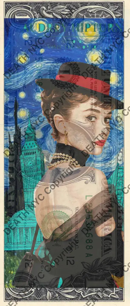 Auction USD $1 Original artwork 090926$7 audrey - Art Print