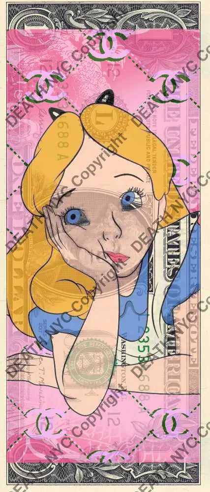 Auction USD $1 Original artwork 100226$6 alice Art Print