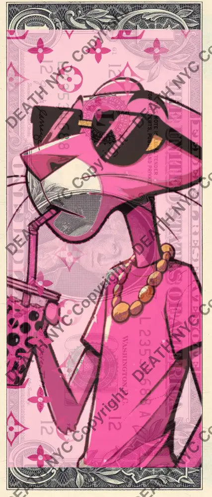Auction USD $1 Original artwork 100226$1 pink Art Print