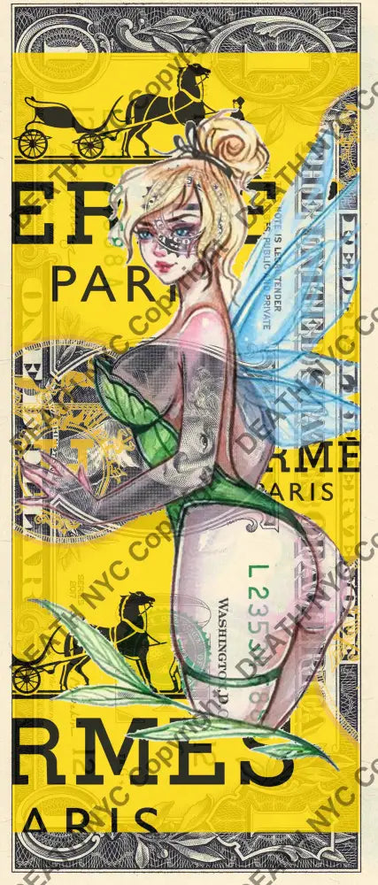 Auction USD $1 Original artwork 100326$11 tink Art Print