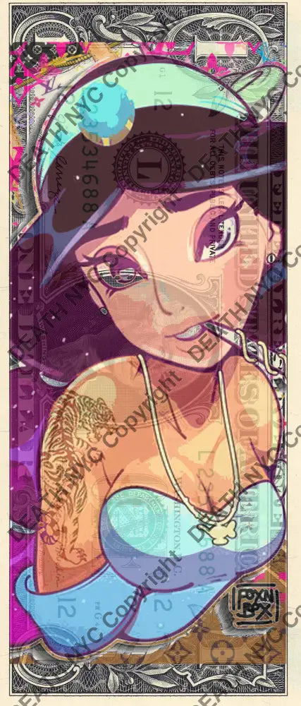 Auction USD $1 Original artwork 100326$8 jasmin Art Print