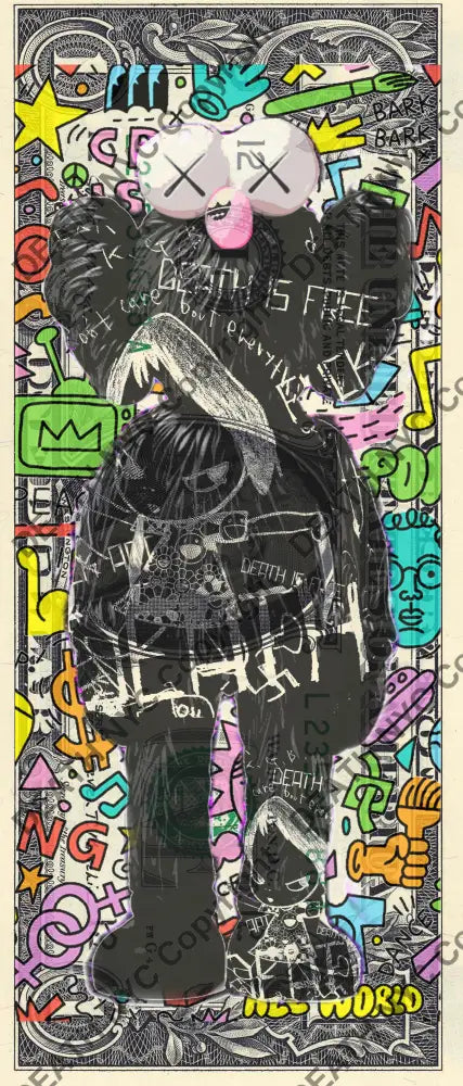 Auction USD $1 Original artwork 100622$4 x - Art Print