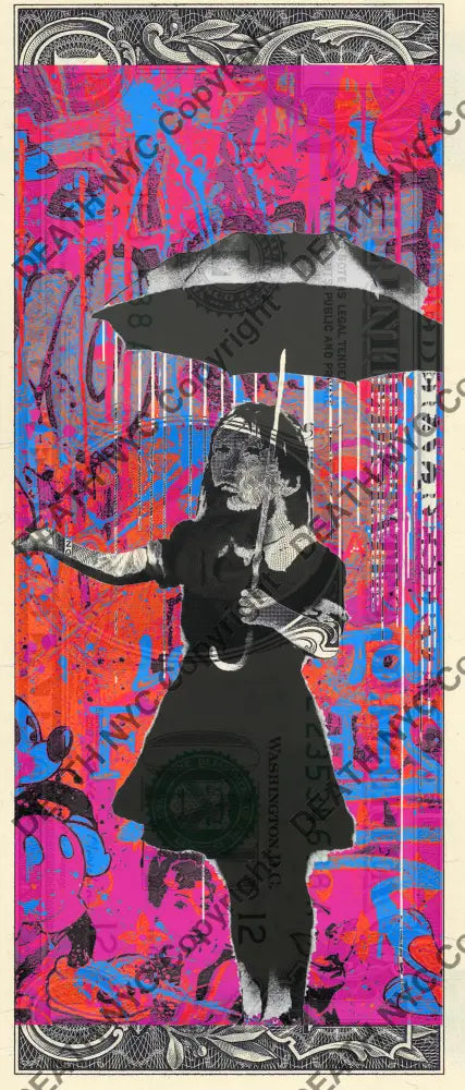 Auction USD $1 Original artwork 100922$2 bank Art Print