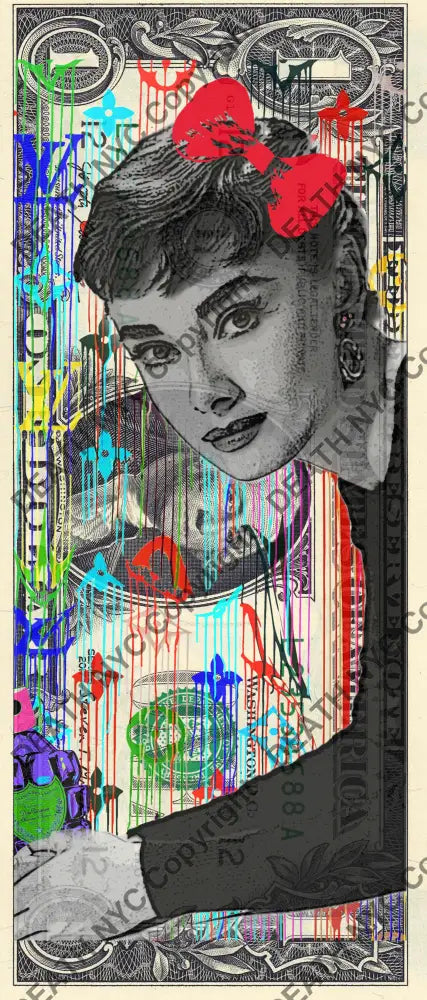 Auction USD $1 Original artwork 110324$22 audrey - Art Print