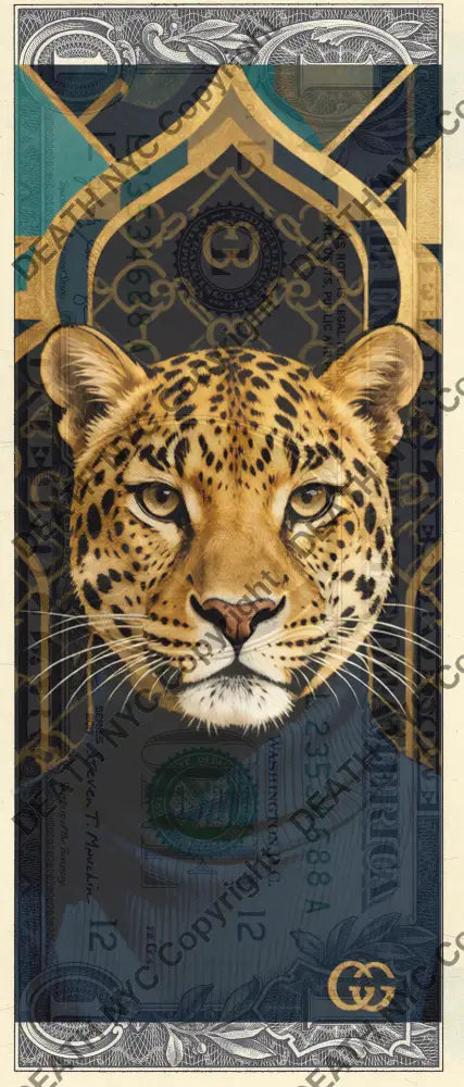Auction USD $1 Original artwork 110626$12 leop - Art Print