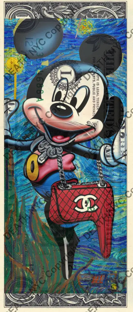 Auction USD $1 Original artwork 111123$7 mouse Art Print