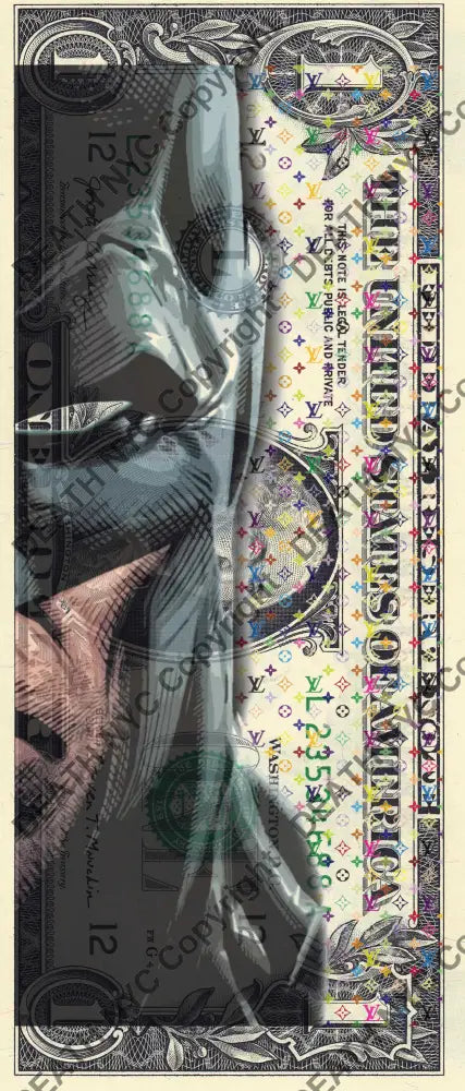 Auction USD $1 Original artwork 111225$12 bat Art Print