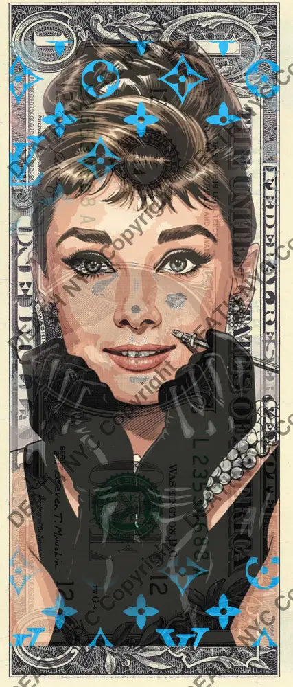 Auction USD $1 Original artwork 111225$13 audrey Art Print
