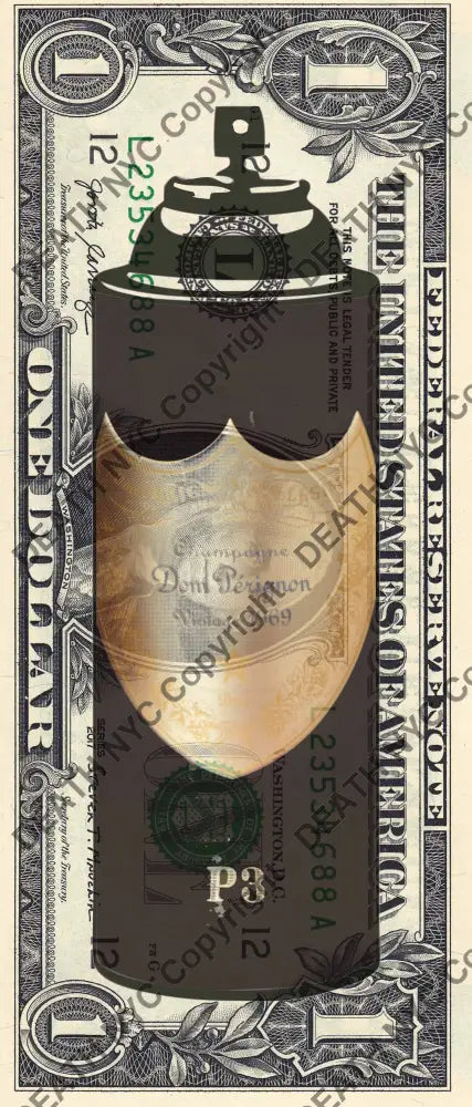 Auction USD $1 Original artwork 111225$3 spr ay Art Print