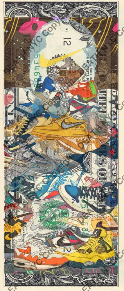 Auction USD $1 Original artwork 111225$6 sneak Art Print