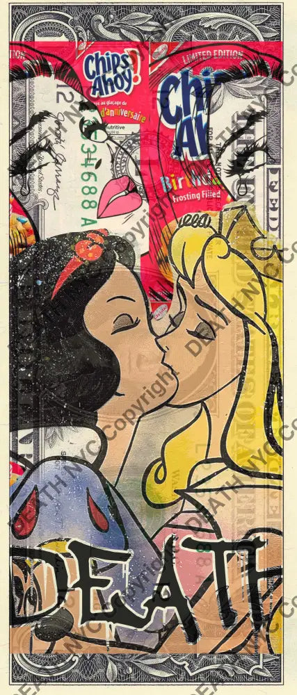 Auction USD $1 Original artwork 111225$8 kiss Art Print