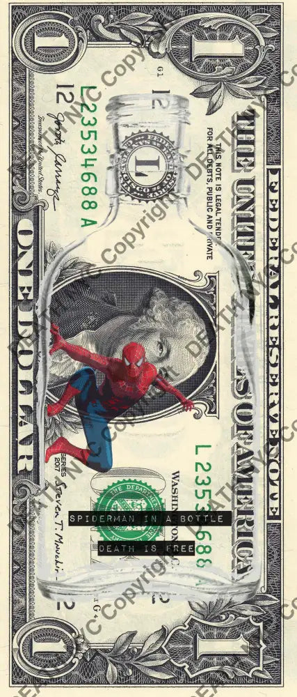 Auction USD $1 Original artwork 120122$6 spider Art Print