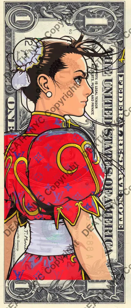 Auction USD $1 Original artwork 120823$6 chun - Art Print
