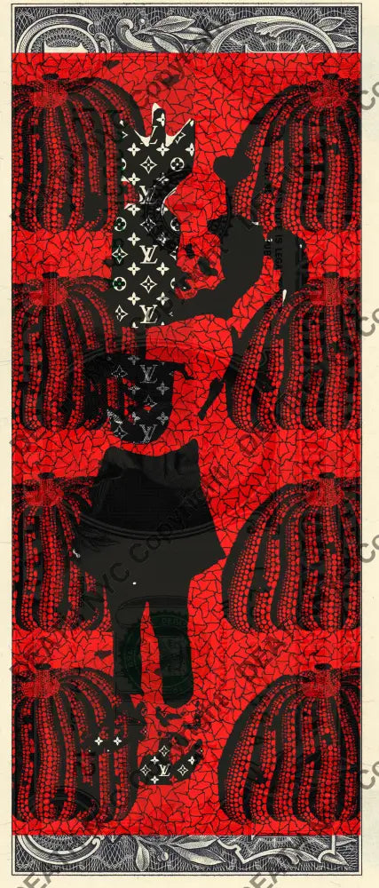Auction USD $1 Original artwork 121121$1 bank - Art Print