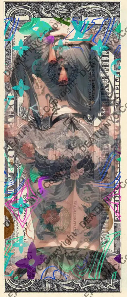 Auction USD $1 Original artwork 121125$8 girl Art Print