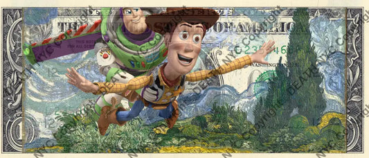 Auction USD $1 Original artwork 130124$7 toys Art Print