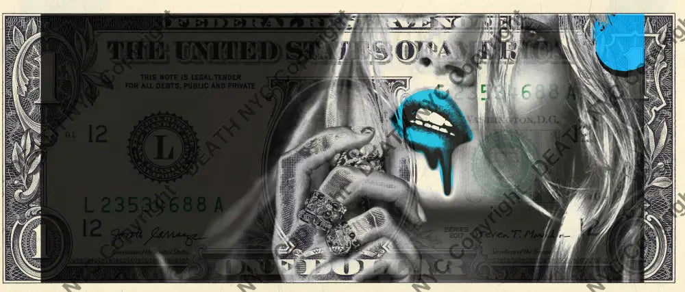 Auction USD $1 Original artwork 130424$3 kate Art Print