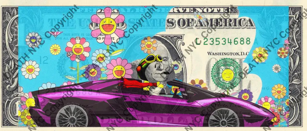 Auction USD $1 Original artwork 130822$2 silly Art Print