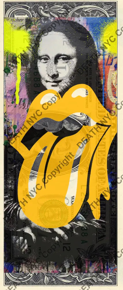 Auction USD $1 Original artwork 130922$17 mona - Art Print