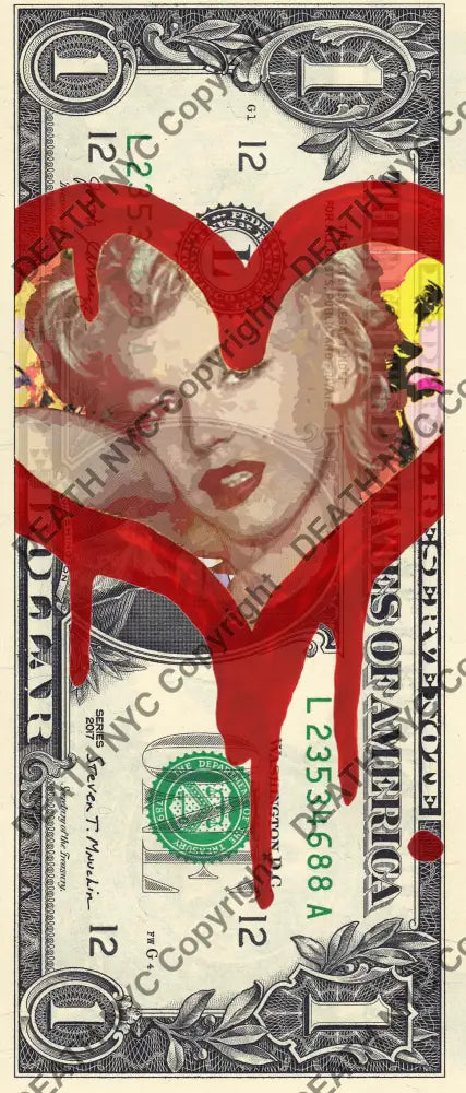 Auction USD $1 Original artwork 141221$10 monr - Art Print