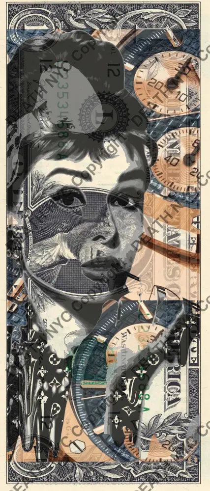 Auction USD $1 Original artwork 150126$26 audrey Art Print
